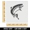 Jumping Rainbow Trout Fish Wall Cookie DIY Craft Reusable Stencil